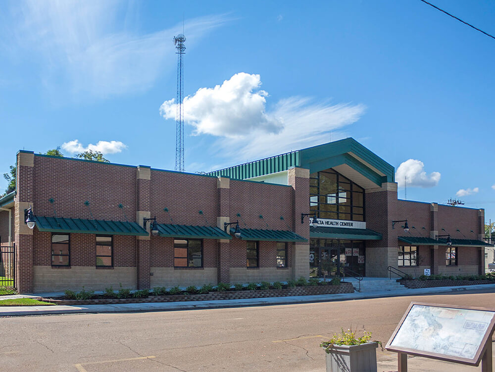 Front of Mid-Delta Health Center Building